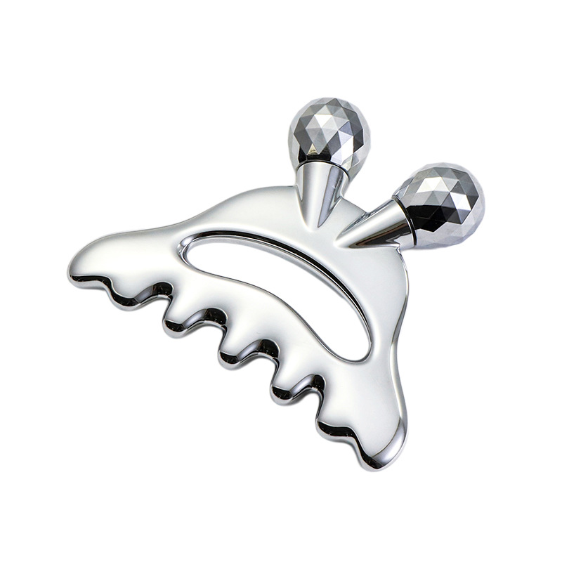 Rolă de masaj facial din aliaj de zinc cu masaj pentru cap Rolă de masaj facial din aliaj de zinc cu masaj pentru cap